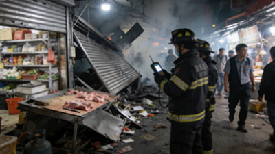 台中知名市场瓦斯爆炸，16 摊位受损 3 人轻伤